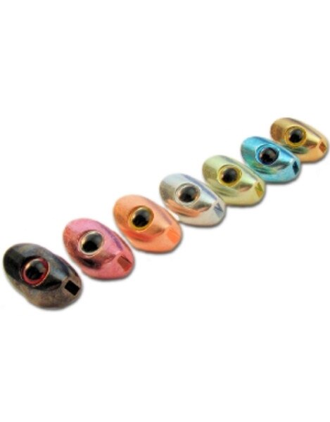Hareline Dubbin Fish Skull Heads in Dark Grey